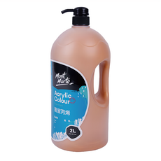 蒙瑪特 壓克力畫室顏料, 乾燥防水性好, 不易掉色, 2L, 1色