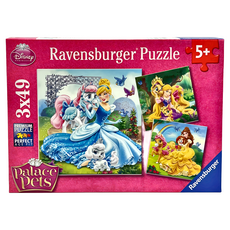 Ravensburger 德國維寶 拼圖 迪士尼公主三入組 適合5歲以上兒童, 147片, 1盒