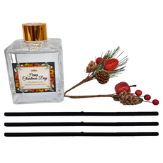 聖誕花圈派對珪藻土擴香瓶, 200ML, 香水麝香, 1瓶