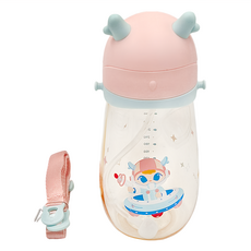 LocknLock 樂扣樂扣 小鹿兒童吸管水杯 HAP910PIK, PIK-CN-12, 450ml, 1瓶