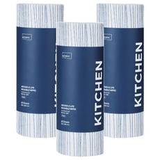 MOTHER-K LIFE 乾濕兩用拋棄式抹布，60張，20x25cm, 3捲