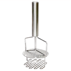 生活King 不鏽鋼雙層壓泥器, 430不鏽鋼, 尺寸約10.5x9.5x24.5cm, 10.5 x 9.5 x 24.5cm, 1個