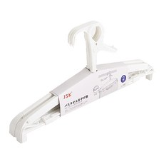 上手家居 伸縮防滑衣架/多功能衣架/防風衣架 46~72cm, 2個, 白色