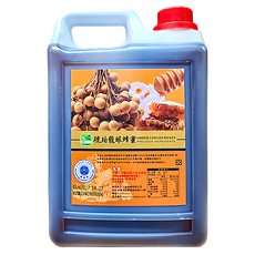 彩花蜜 台灣琥珀龍眼蜂蜜 低溫技術鎖住營養, 3kg, 1桶