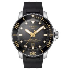 TISSOT 天梭 男款 SEASTAR 海洋之星 潛水機械腕錶 T1206071744101 46mm