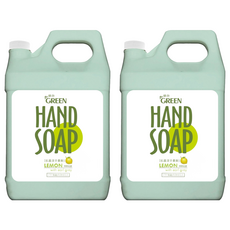 GREEN 綠的 植物系潔手慕斯 檸檬伯爵 胺基酸潔淨配方 IPMP抗菌成分, 3.8L, 2桶