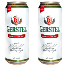 GERSTEL 拉格 啤酒風味飲 無酒精, 500ml, 2罐