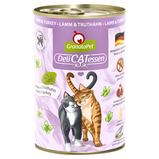 GranataPet 葛蕾特 精緻時光系列 無穀主食罐 貓用 400g, 羊肉 + 火雞, 1罐