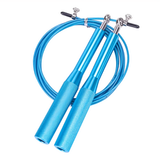 E.dot 健身競速跳繩, 藍色 鋁合金手柄 300cm(可調節), 1條