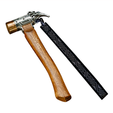 TKS 獸角紅銅鎚, 敲擊面ø37.5mm, 長320mm, 重量750g, SUS630不鏽鋼, 青銅材質, Hickory柄, 混合顏色, 1個