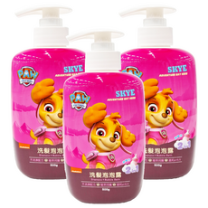 nickelodeon 汪汪隊立大功 兒童洗髮沐浴泡泡露 500g, 3瓶