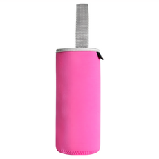 PUKU 藍色企鵝 提帶水杯套 16.5 x 6.5cm 桃紅色, 1個