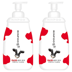 RINPOO 潤波 全脂牛奶極潤沐浴幕絲, 850ml, 2瓶