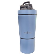 BLACK HAMMER 浩瀚 陶瓷不鏽鋼真空搖搖瓶 一瓶兩杯設計, 寧靜藍, 750ml, 1個