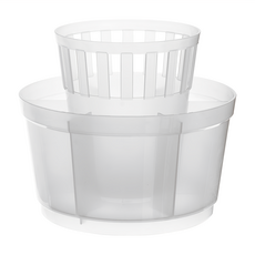 EXCELSA 七格餐具瀝水筒 PP 塑料 每格內圓長 6.7 x 寬 2.7 cm, 白色, 15 x 12.8cm, 1個