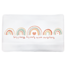 半島良品 激厚減壓皮革地墊 短款 PU皮革 防油汙 易打理 底部凹凸紋路 穩固防滑, 彩虹, 1個