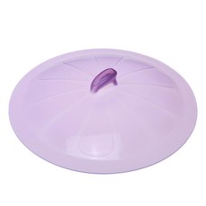 鉑金 矽膠平底鍋蓋 紫色 可重複性使用 耐熱溫度-40-250°C, 24cm, 1個