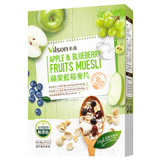 Vilson 米森 蘋果藍莓麥片, 400g, 1盒