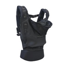 Je Porte Mon Bebe 透氣帽T揹帶 3D立體透氣網 0~3歲適用, 最寬可調腰圍142cm 收納52cm, 黑森林