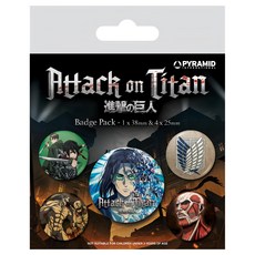 PYRAMID INTERNATIONAL 第四季主題徽章組/attack on titan