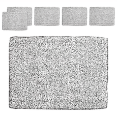 HIKARI 日光生活 竹炭抹布 S165-1 型號 聚酯纖維、竹炭紗材質 台灣產, 30 x 20cm, 6條