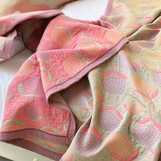 Well Life 悅生活 純棉厚磅密織復古蓋毯 60S純棉多層紗 70%長絨棉+30%大豆蛋白纖維