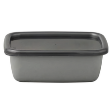 Noda Horo 野田琺瑯 深型保鮮盒 GRF-S 灰色 500ml, 1個