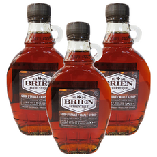BRIEN 頂級楓糖漿 Dark A等級半透明深琥珀色 加拿大專業楓糖廠製作, 250ml, 3入