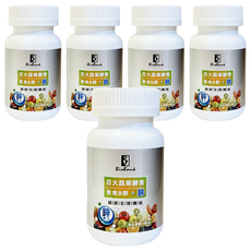 BioBank 大金宏醫 百大蔬果酵素 素食B群 + 鋅, 30顆, 15g, 5罐