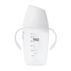 Tgm Rice Grain系列 吸管奶瓶 米粒型吸管杯 Neutral-Earthy色系 Tritan EX501材質 母嬰用品, 白色, 240ml, 2個