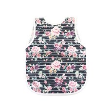 BAPRON BABY 圍兜裙 線條玫瑰, 73%聚酯纖維, 27%聚氨酯, 防水面料, 防污, 1入, 1件