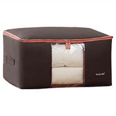 Reddot 紅點生活 600D高密度牛津布棉被衣物收納袋 大型衣物收納箱, 60 x 40 x 30cm, 咖啡色, 1個