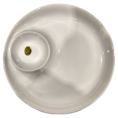 新食器 子母盤 陶瓷, 純白色, 1個