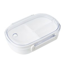 imakara 伊瑪卡拉 分隔保鮮盒 B-5179 183 x 133 x 49mm 白色 490ml, 1個, 1個