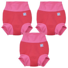 Splash About Happy Nappy 3D加強版 游泳尿布褲, 環保省錢, 可重複使用, L, 3件