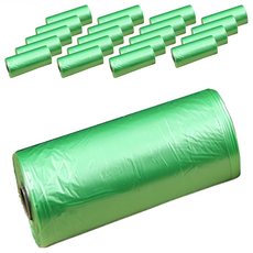 寵物素色拾便袋垃圾袋 一般款, 顏色隨機, 20捲, 15張