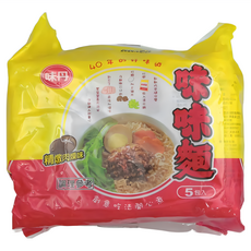 味丹 味味麵精燉肉燥湯麵 78g, 5包