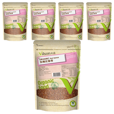 Vilson 米森 有機紅藜麥 200g 無殘農 無化肥 紅藜脫殼 南美紅藜 全素, 5包