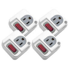 WeiTien 威電 高負載分接式插座, 125VAC 15A MAX 1650W, 小家電小幫手, CB3111, 4個