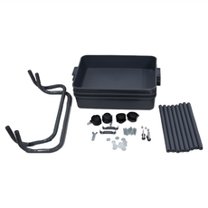 莫蘭迪推車 鐵管材質, 灰色, 3層