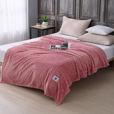 DESMOND 岱思夢 金龜絨暖暖被毯 薔薇粉