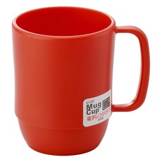 inomata 微波爐專用湯杯, 耐熱達140℃, 350cc, 紅色, 1個