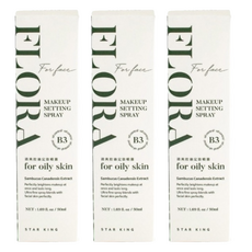 STAR KING 星之冠 水感清爽控油定妝噴霧 台灣製造, 50ml, 3瓶