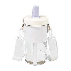 Reddot 紅點生活 大象珍奶隨行杯 附可調背帶 500ml 紫色, 1個