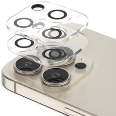 SINJIMORU iPhone 防光暈 相機鏡頭 鋼化玻璃 黑環 螢幕保護貼 2入, 1組