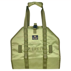 OWL CAMP 柴火收納袋 含支架 尺寸44.5cm 最寬達74.5cm 產品重量570g, 軍綠色, 1個