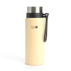 LetY Outdoor 保溫隨行杯 冷熱皆宜, 淺黃色, 650ml, 1個