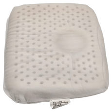 Margaery 100%純天然乳膠枕 嬰兒塑形圓枕, 25 x 31cm, 白色