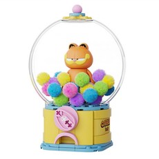 PANTASy 拼奇 加菲貓 水晶球系列 扭蛋機 收藏積木, 1組