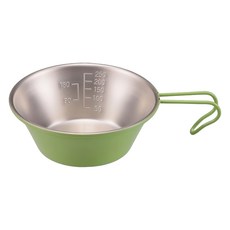 CAPTAIN STAG 鹿牌 PEARL 不鏽鋼刻度深形彩杯 320ml UH-17, 綠色, 1個